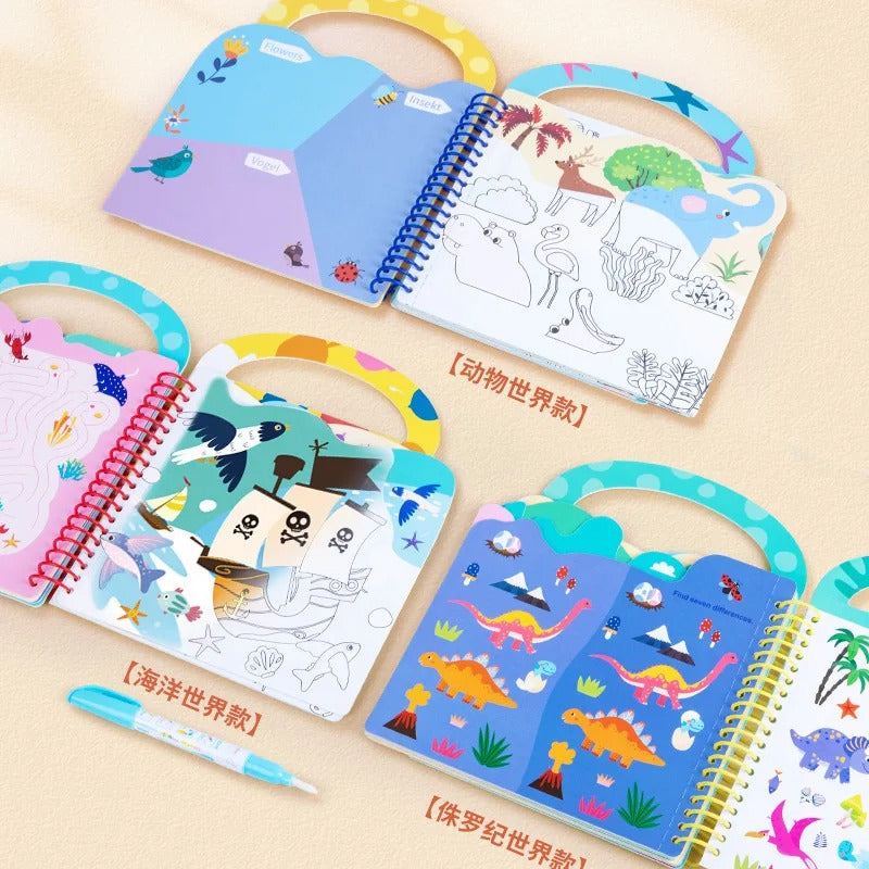 Reusable Water Magic Colouring Books