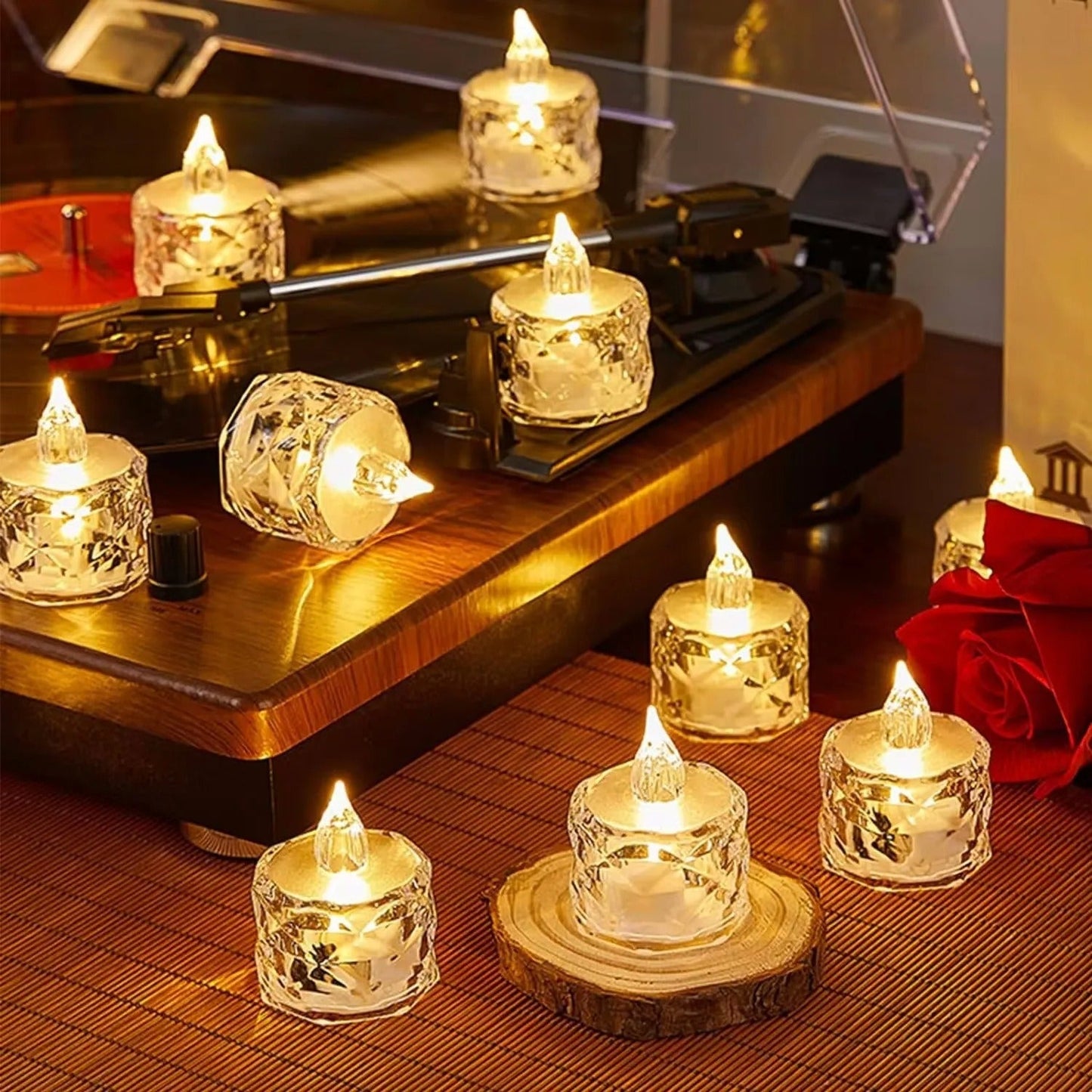 Flameless Crystal LED Candle Night Light