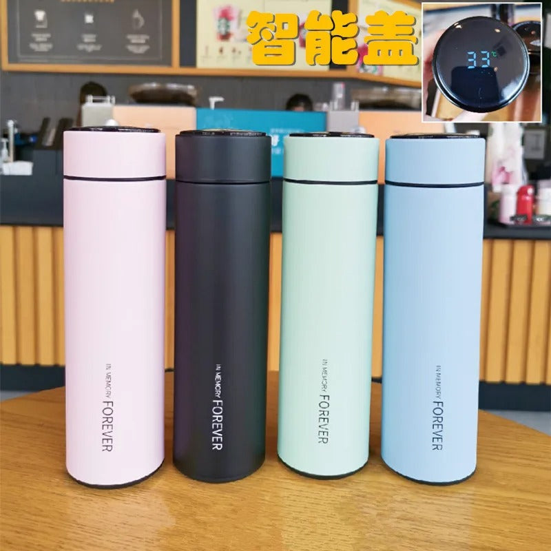 Stainless Steel Printed Water Bottle With Digital Display