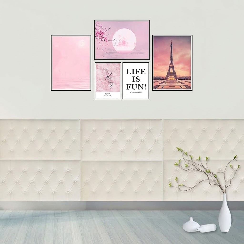Self Adhesive 3D Fomic Wall Sticker - Off-White (28 x 14 Inch)
