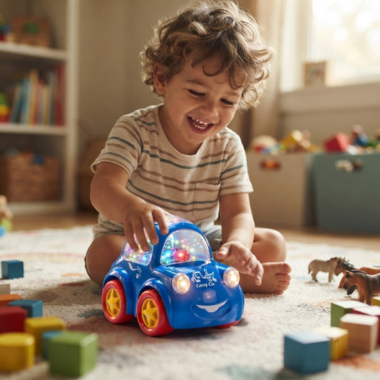 Musical Bump and Go Funny Car with Multi Lights