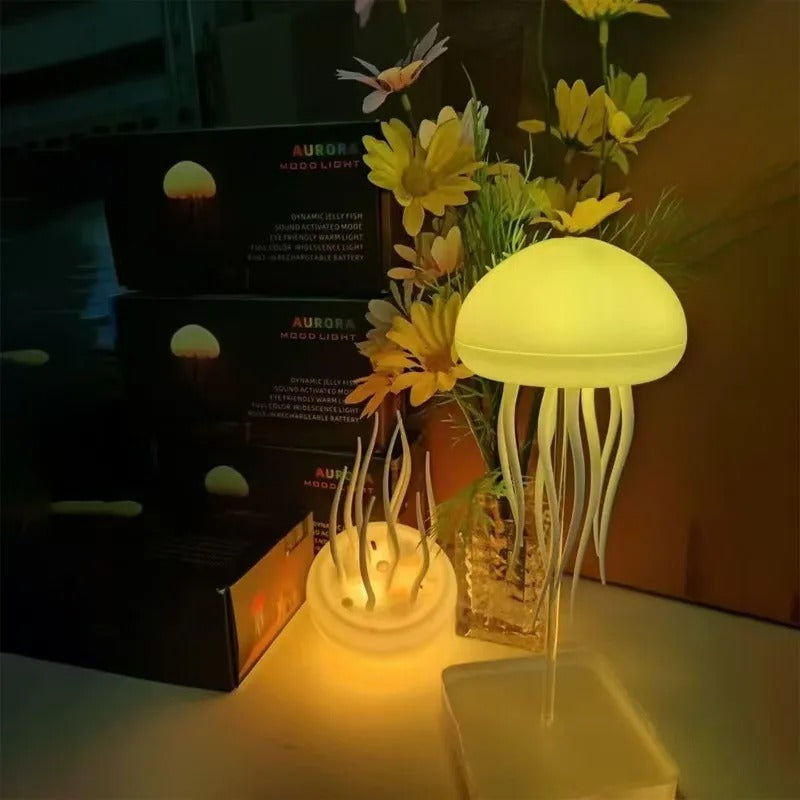 Rechargeable LED Jellyfish Night Lamp