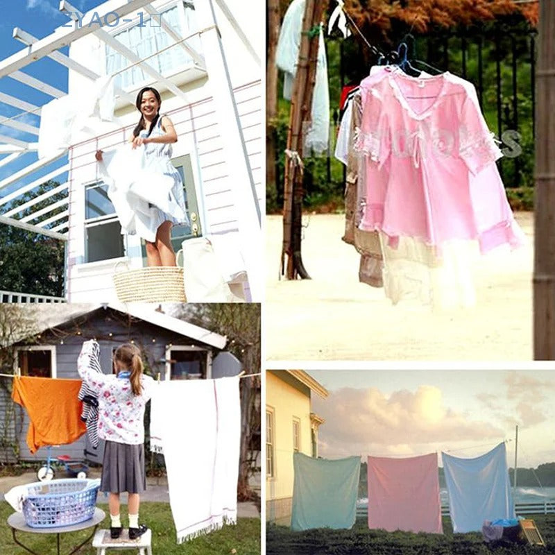 4Pcs Portable Clothes Drying Rope (10 Meter)