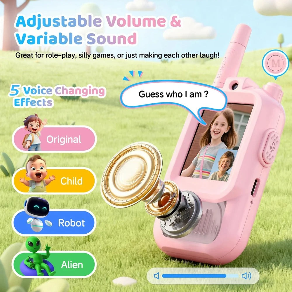 Rechargeable Video Walkie Talkie for Kids