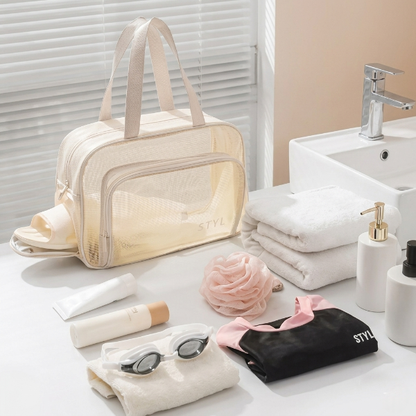 Transparent Double Layer Water-Proof Bags