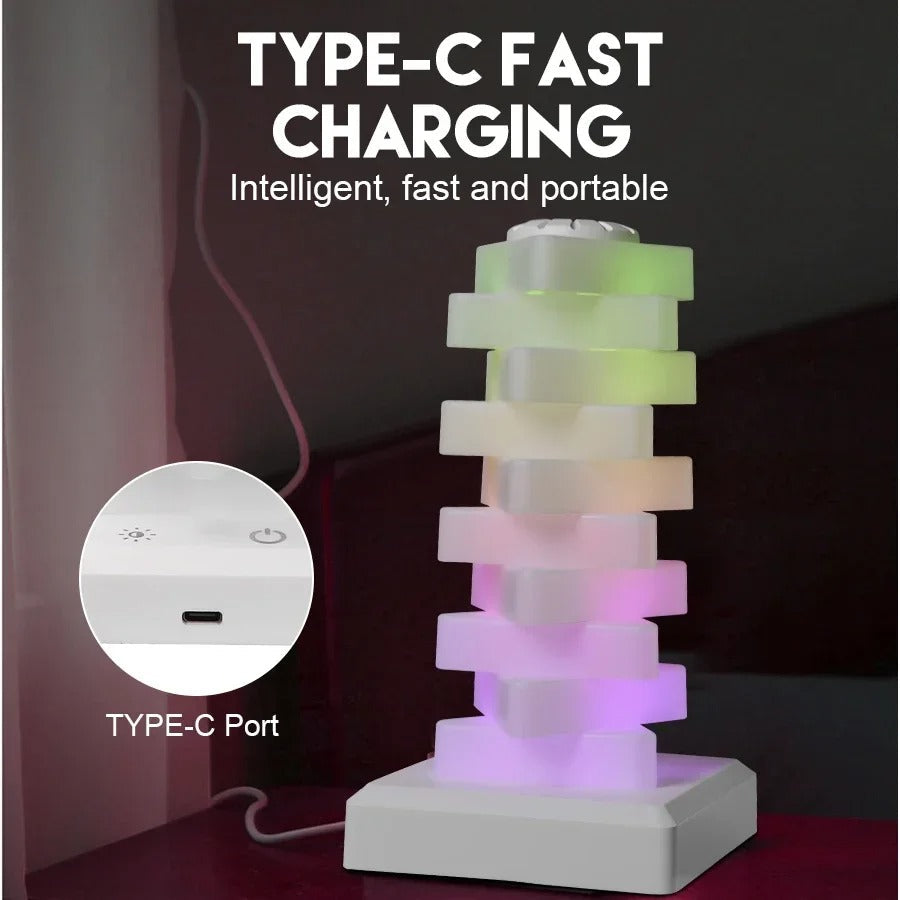 DIY Rubik Triangle Rainbow Night Light