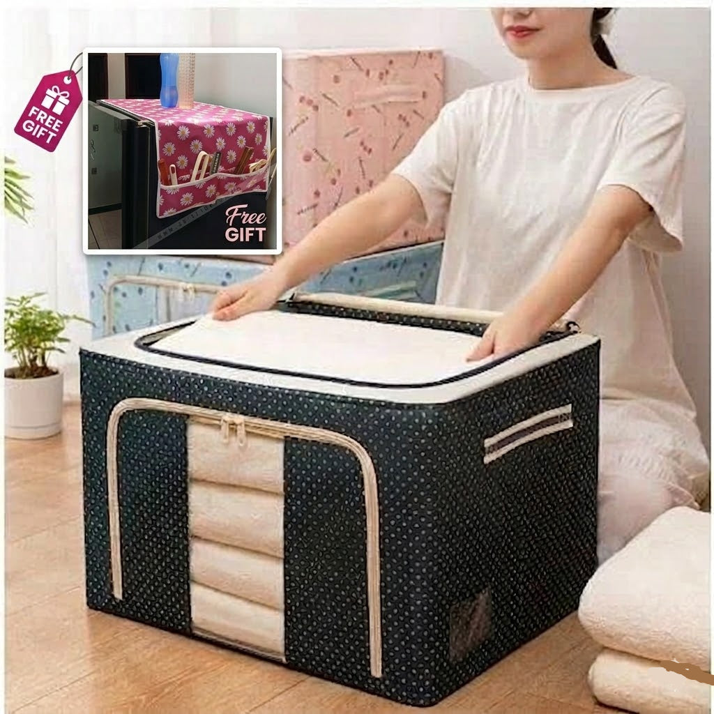 Foldable Storage Bag Large Capacity Organizer with Fridge Cover