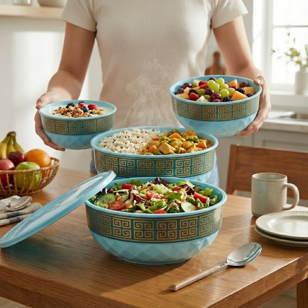 4 In 1 Plastic Durable Bowl Set
