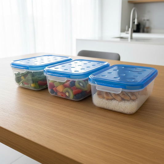 3PCs Plastic Airtight Food Container