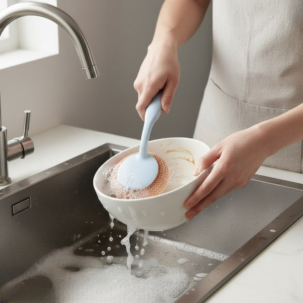 Pot Cleaning Sponge with Long Handle