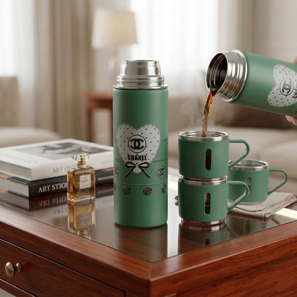 Stainless Steel Vacuum Flask Gift Set