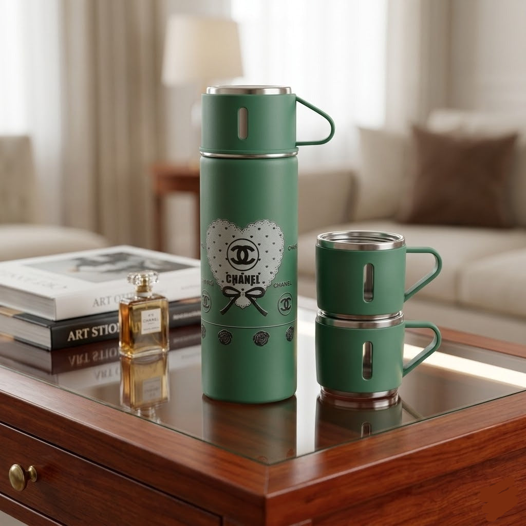 Stainless Steel Vacuum Flask Gift Set