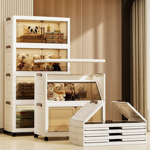 4 Layer Storage Cabinet with Transparent Doors