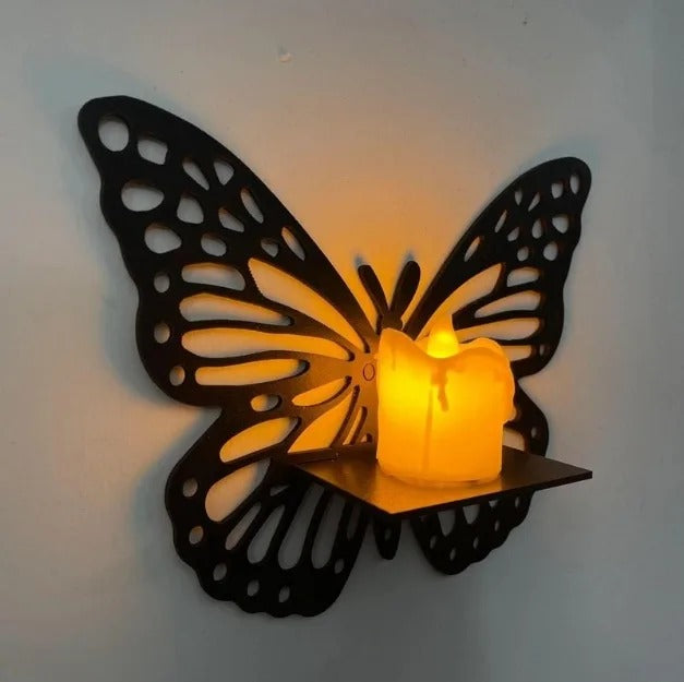 3PCs Wooden Butterfly Wall Hanging Frame