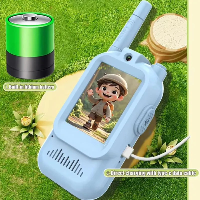 Rechargeable Video Walkie Talkie for Kids