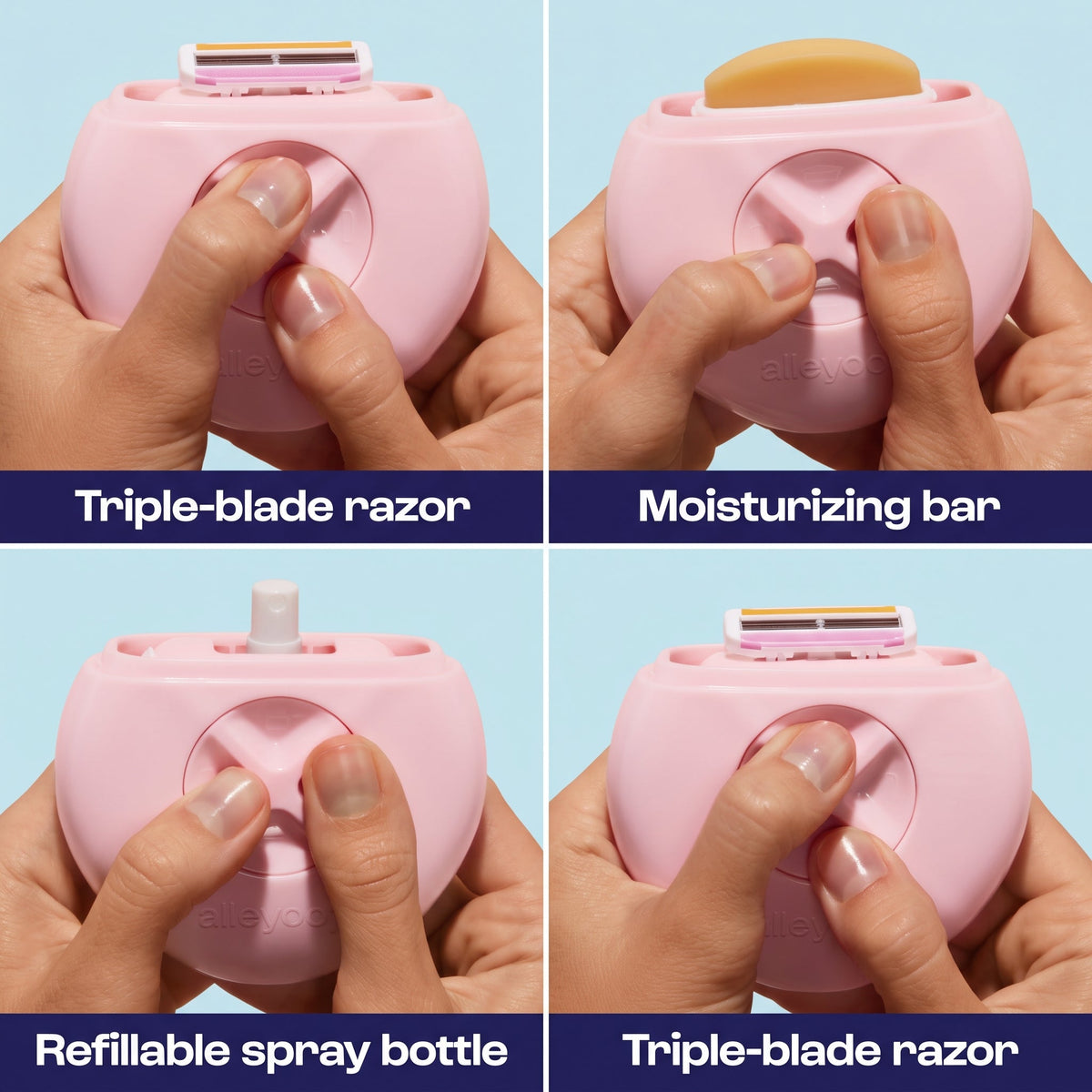 3 in 1 Women's Razor With Water Spray
