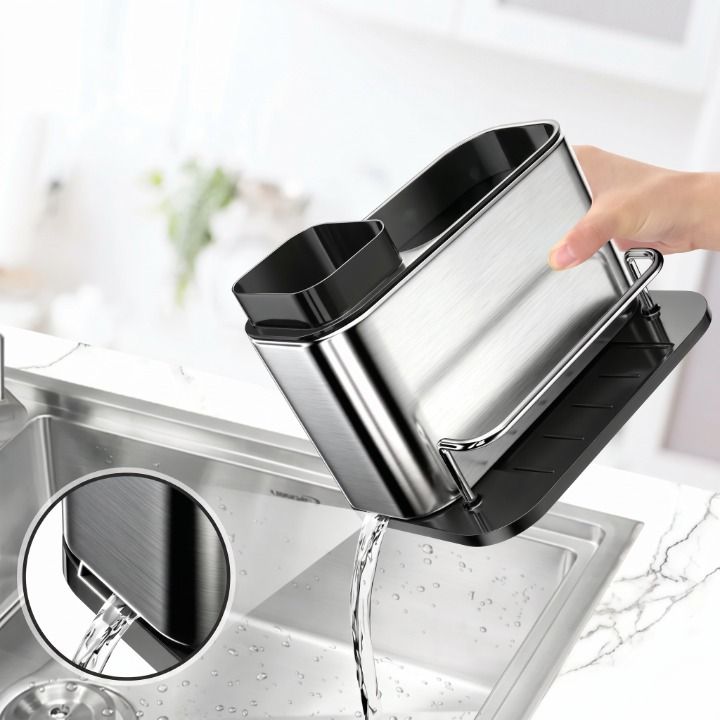 3-in-1 Stainless Steel Kitchen Soap Dispenser