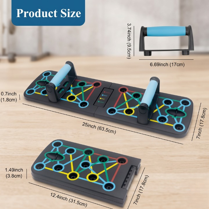 Multi-Grip Adjustable Push-Up Training Board