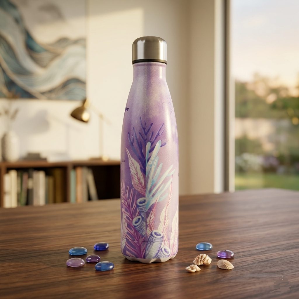 Stainless Steel Printed Water Bottle 500ml