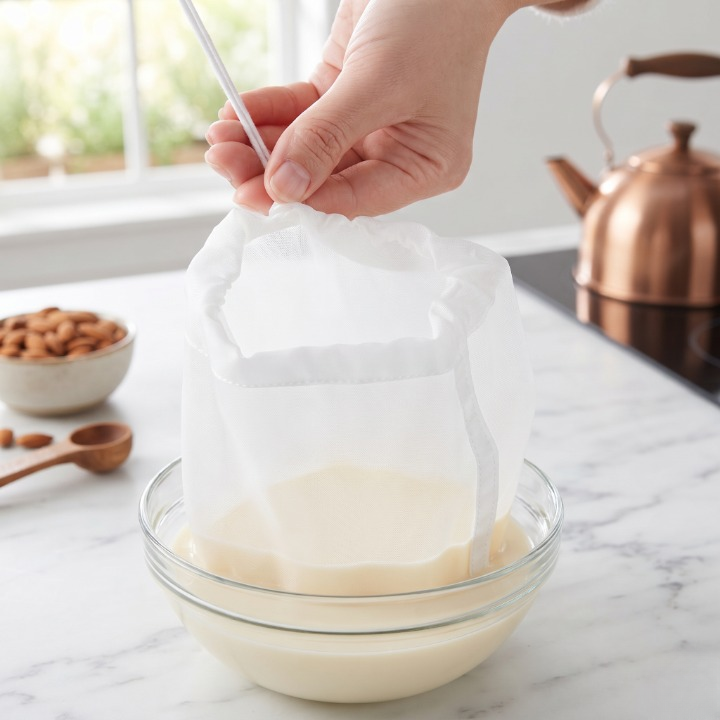 Reusable Kitchen Food Straining Filter Bag