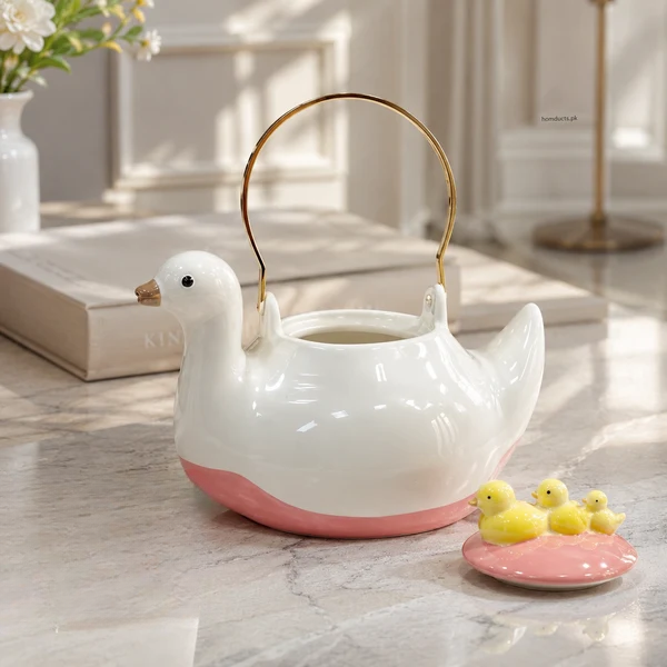 Cute Duck Ceramic Tea Pot