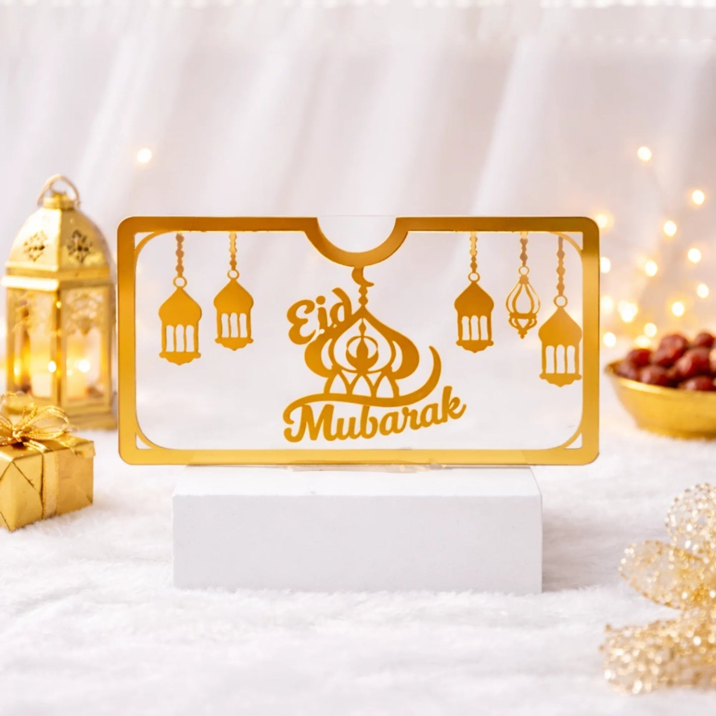 Transparent Acrylic Eidi Envelope (Random Design)