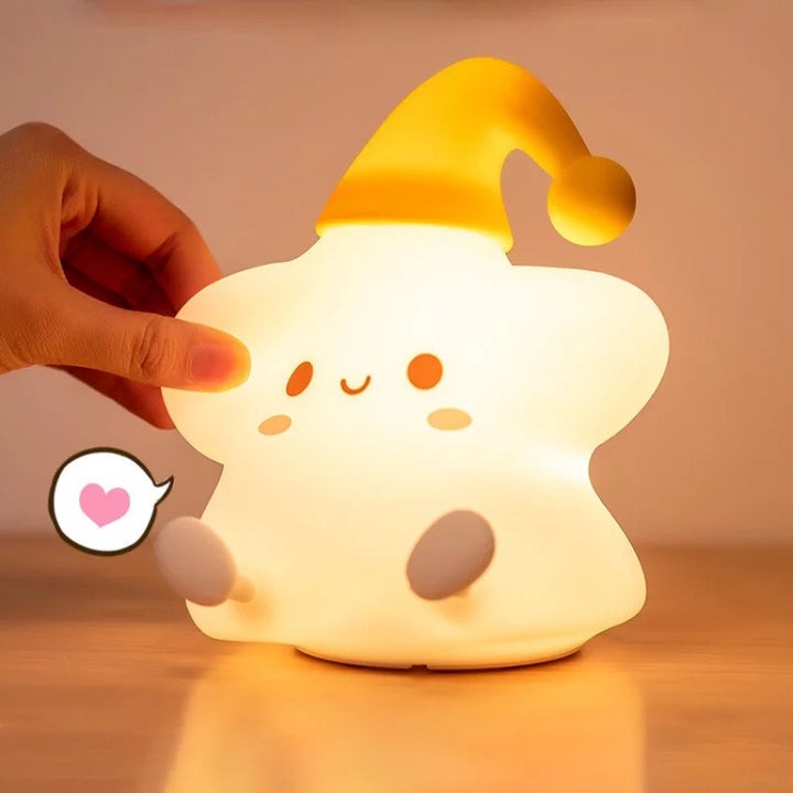 Silicone Star Touch Sensor Table Lamp