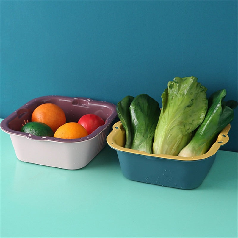 Multi Functional Double Drain Basket