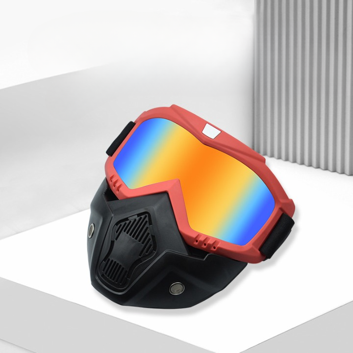 Full Face Protective Mask And Sand Splash Dust Goggles