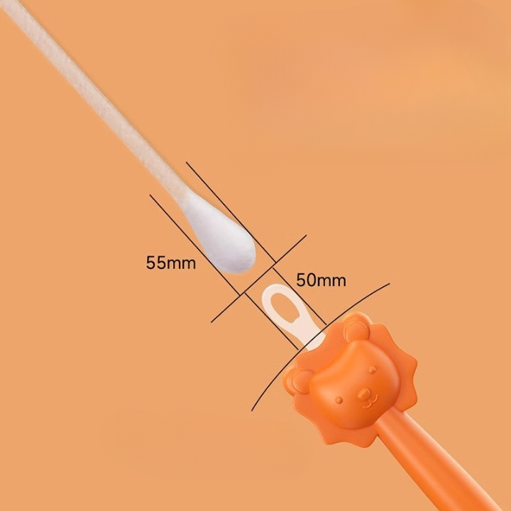 Baby Ear & Nose Double-Headed Silicone Soft Cleaning Stick