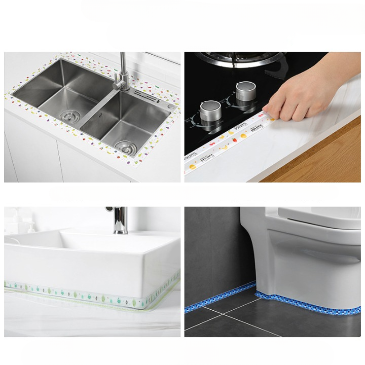 Kitchen Sink Seam Stickers Self  Adhesive Corner Tape