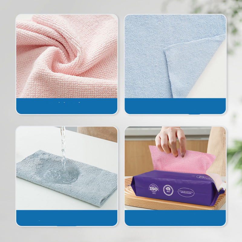 Reusable Oil Absorbent Microfiber Cleaning Cloths (20PCs)