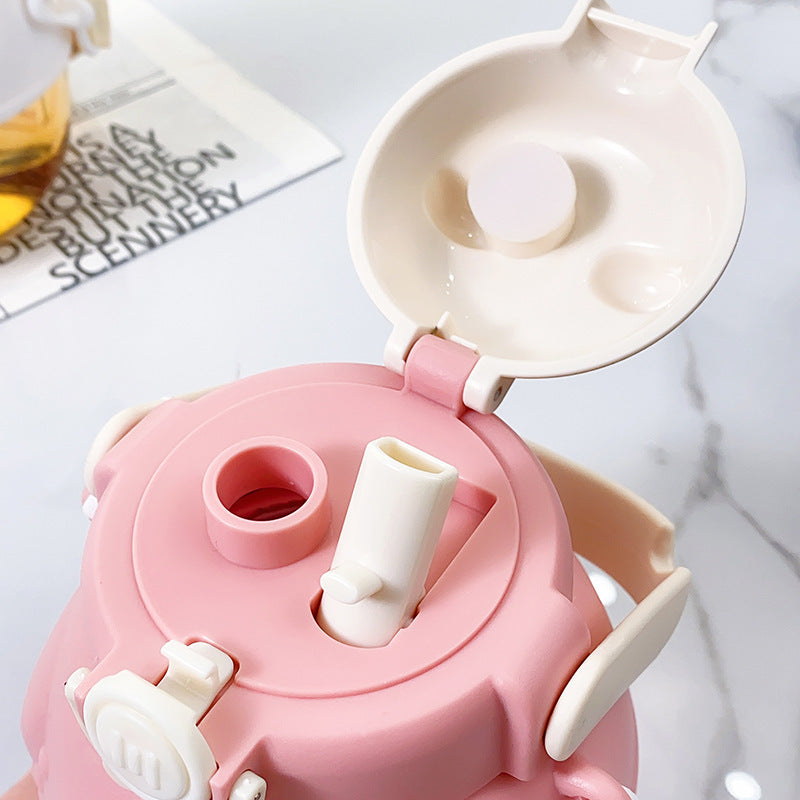 Hug Bear Double Drink Big Belly Water Bottle