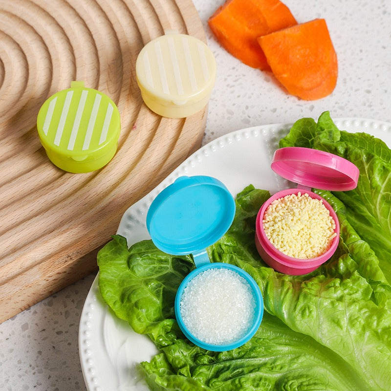 Pack of 4- Mini Portable Sauce Salad Seasoning  Bottles