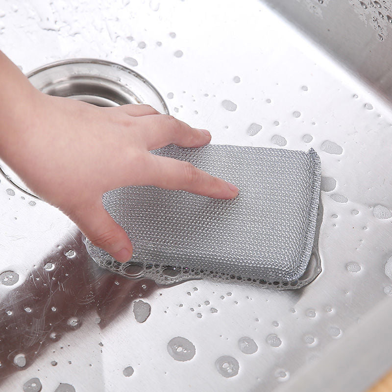 1 PC Kitchen Dishwashing Steel Sponge