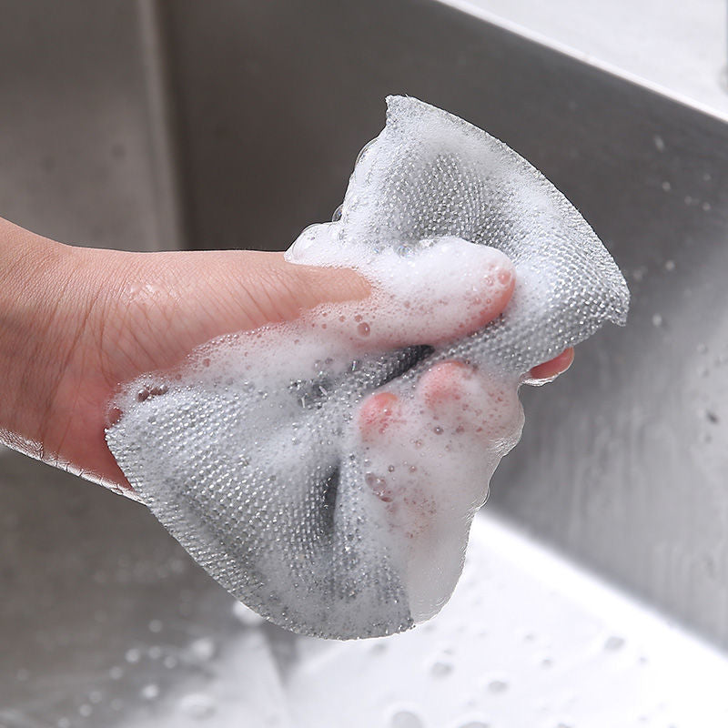 1 PC Kitchen Dishwashing Steel Sponge