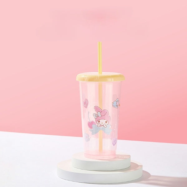 Plastic Printed Straw Cup