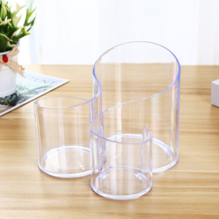 3 Compartments Transparent Acrylic  Cosmetic Organizer