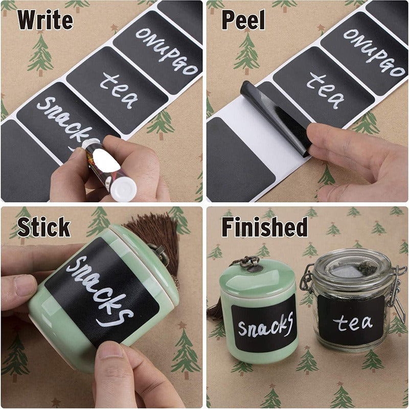 Blackboard Labels Waterproof PVC Self-Adhesive Stickers