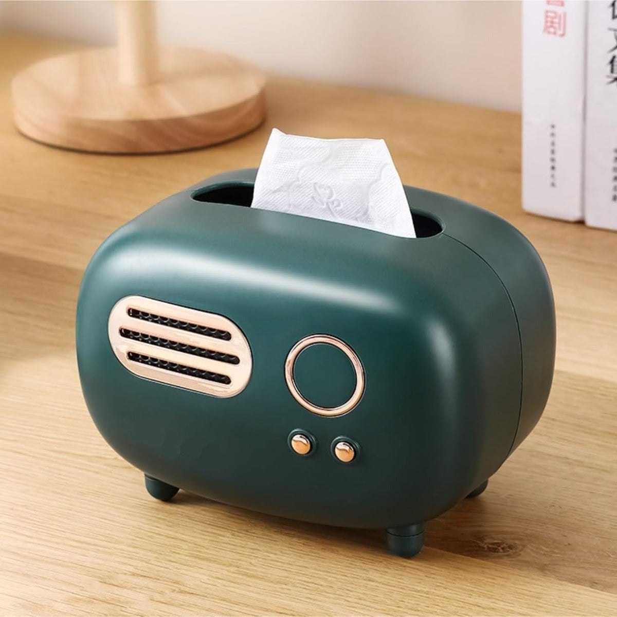 Retro Radio Model Tissue Box