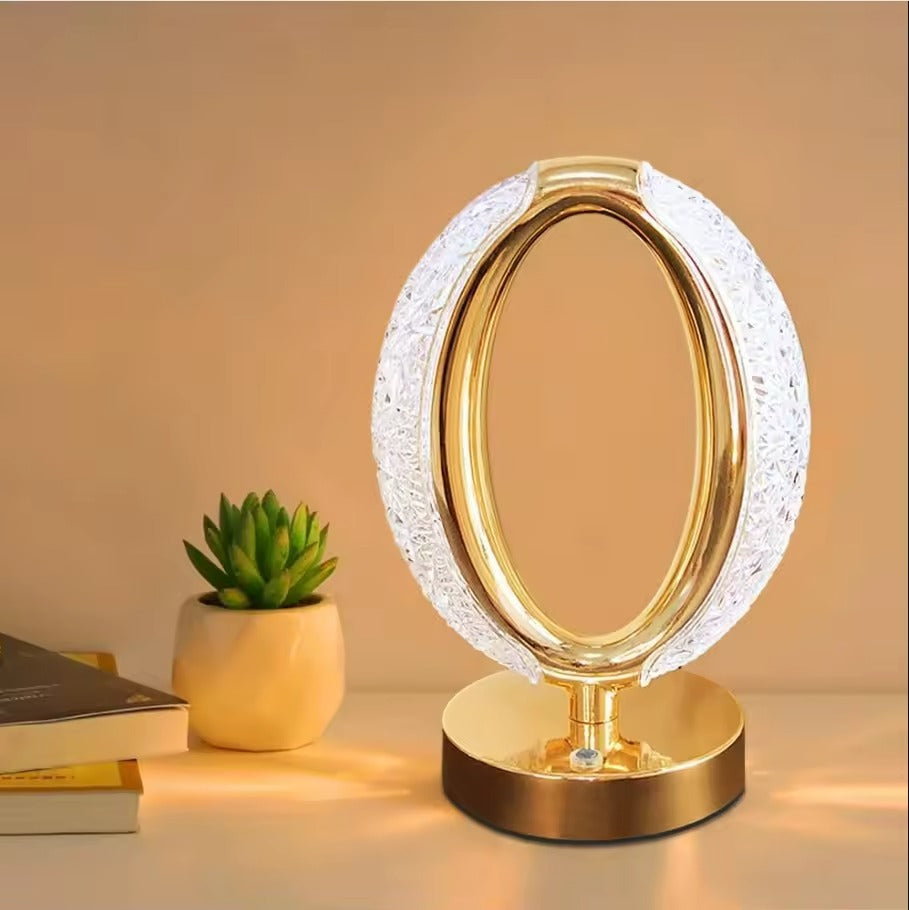 Crystal Touch Dimming Night Lamp Rechargeable