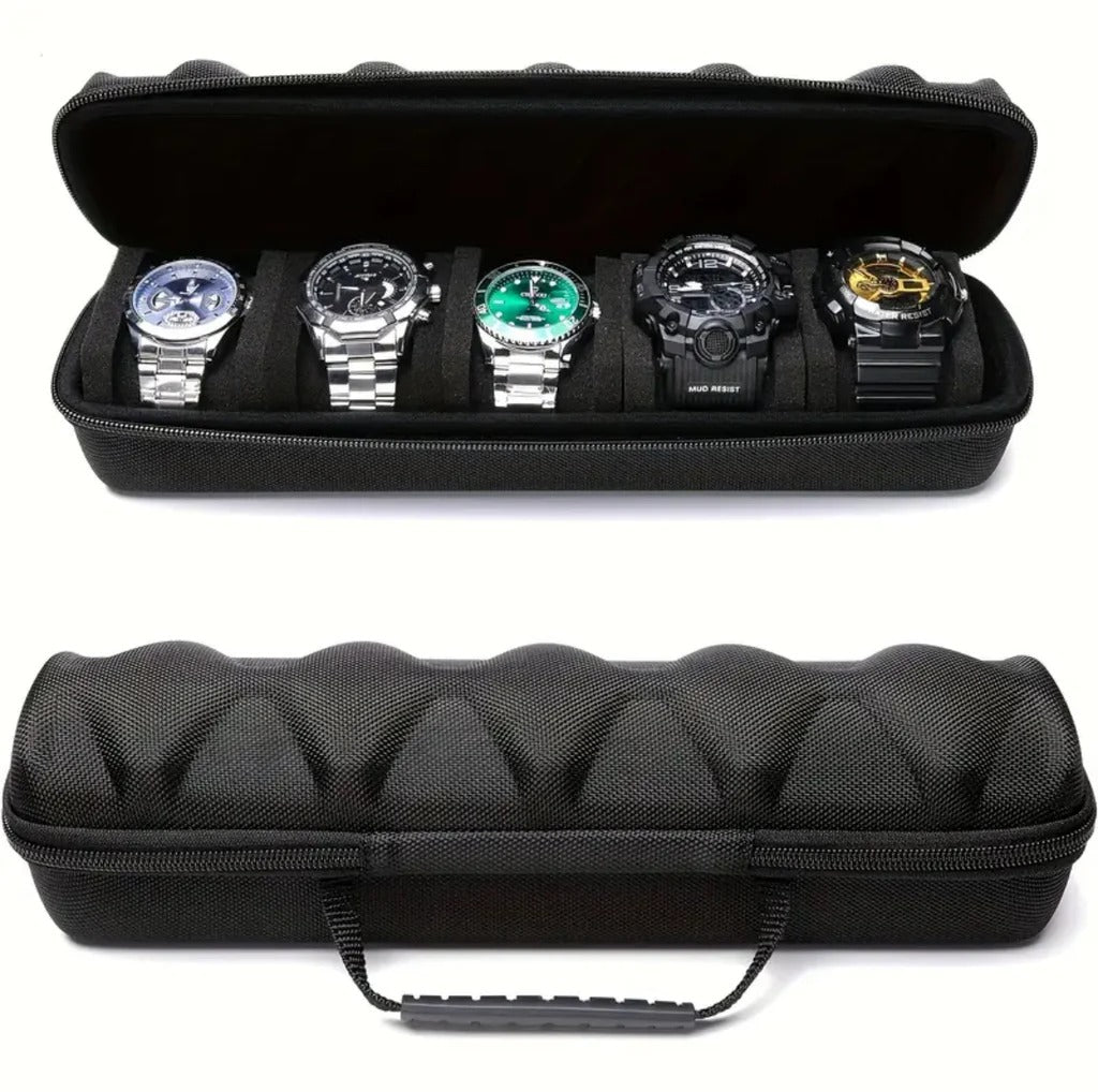 5 Slot Hard-Shell Watch Storage Organizer