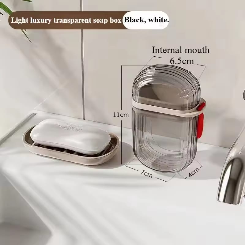 Leakproof  Acrylic Travel Soap Holder