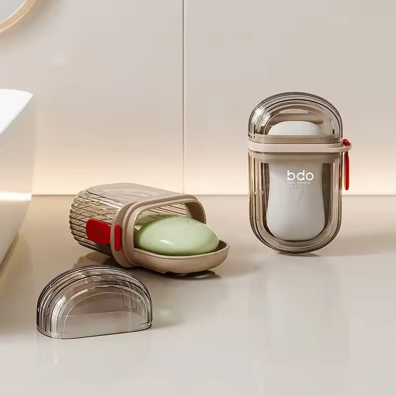 Leakproof  Acrylic Travel Soap Holder