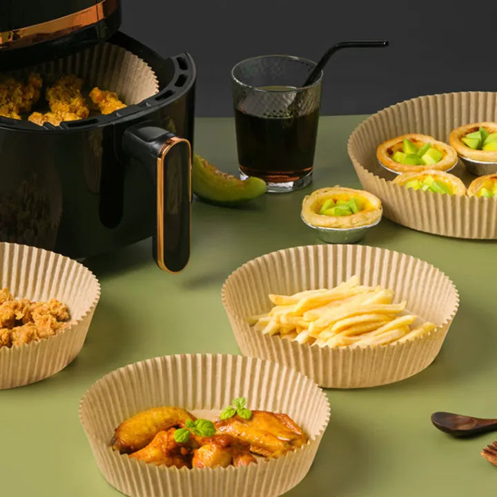 Nonstick Air Fryer Paper Disposable Plate Round (50pcs)