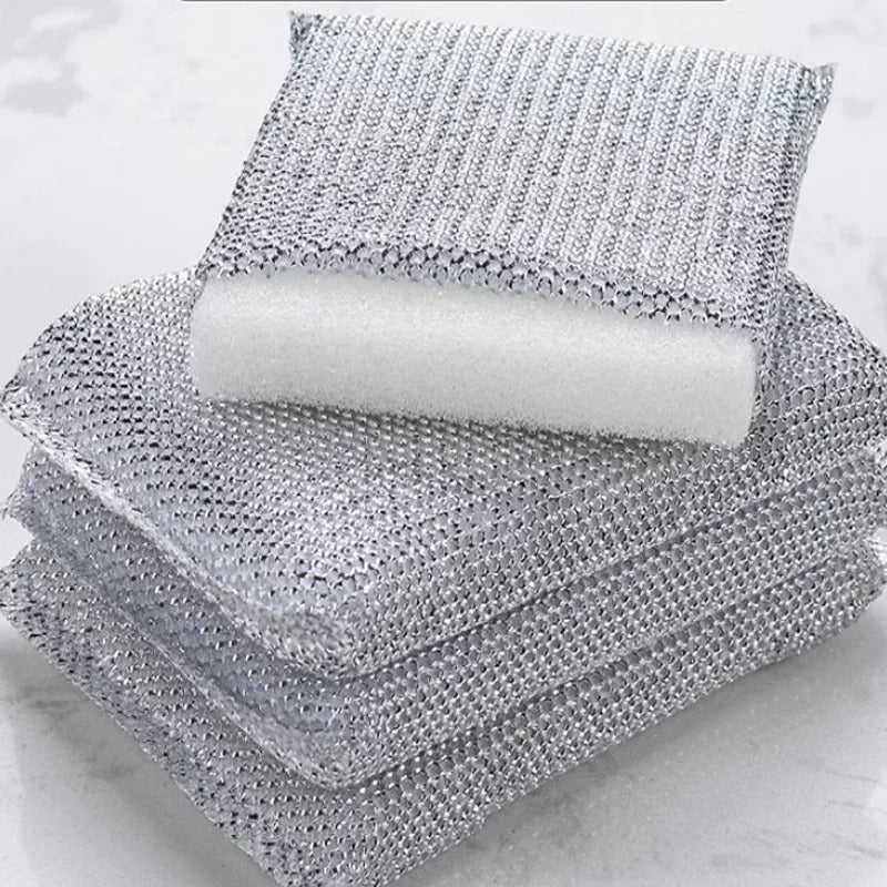 1 PC Kitchen Dishwashing Steel Sponge