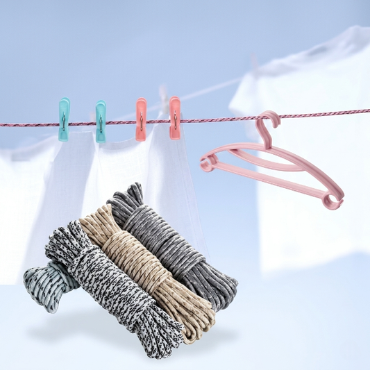 4Pcs Portable Clothes Drying Rope (10 Meter)