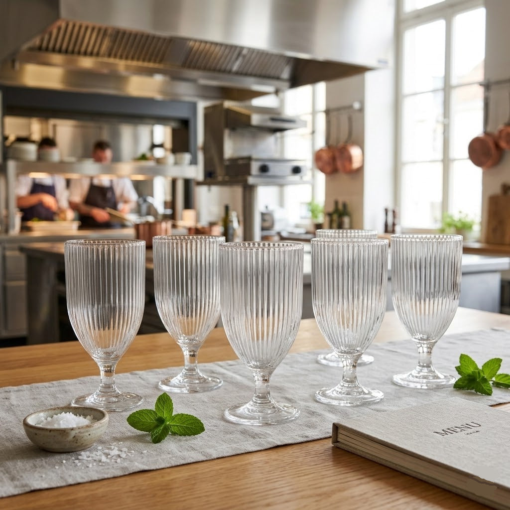6Pcs Vintage Wine Glass Set