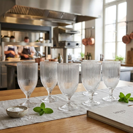 6Pcs Vintage Wine Glass Set