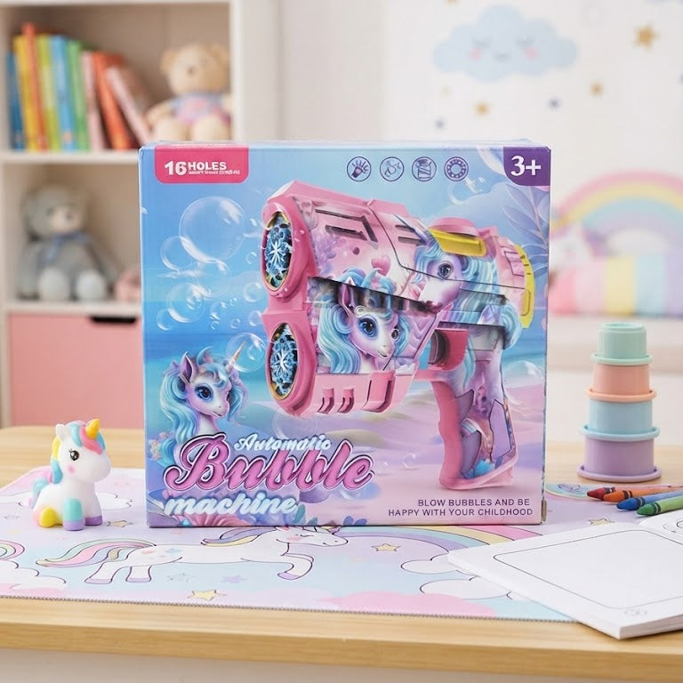 Rechargeable 16 Holes Kids Bubble Gun
